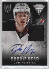2013-14 Panini Rookie Anthology Titanium Update Gear 13/100 Jon Merrill Auto 0c3