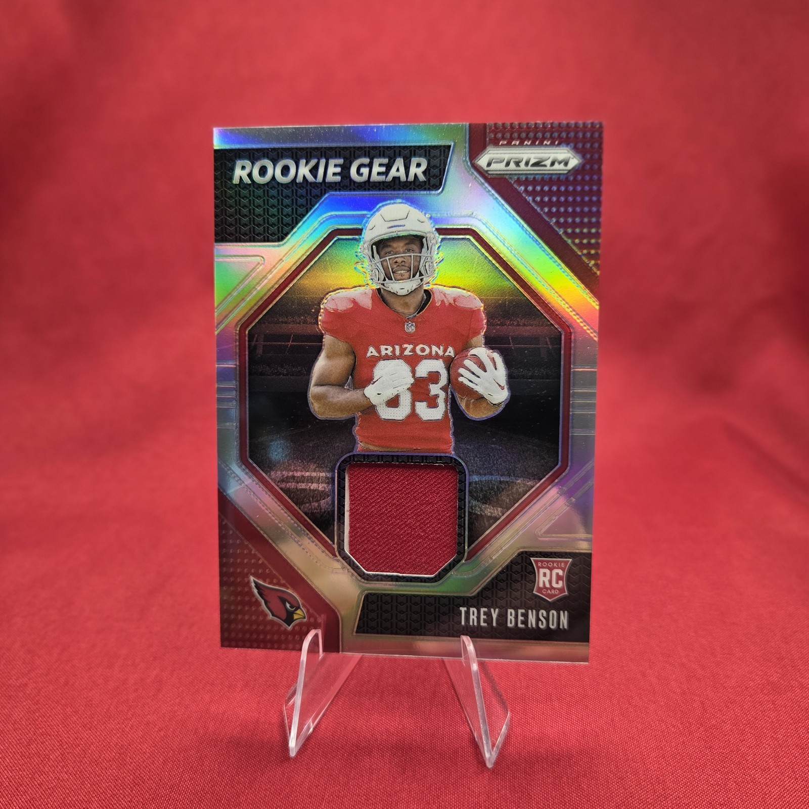TREY BENSON - 2024 Panini Prizm Rookie Gear #RG-TBN - ARIZONA CARDINALS 🏈
