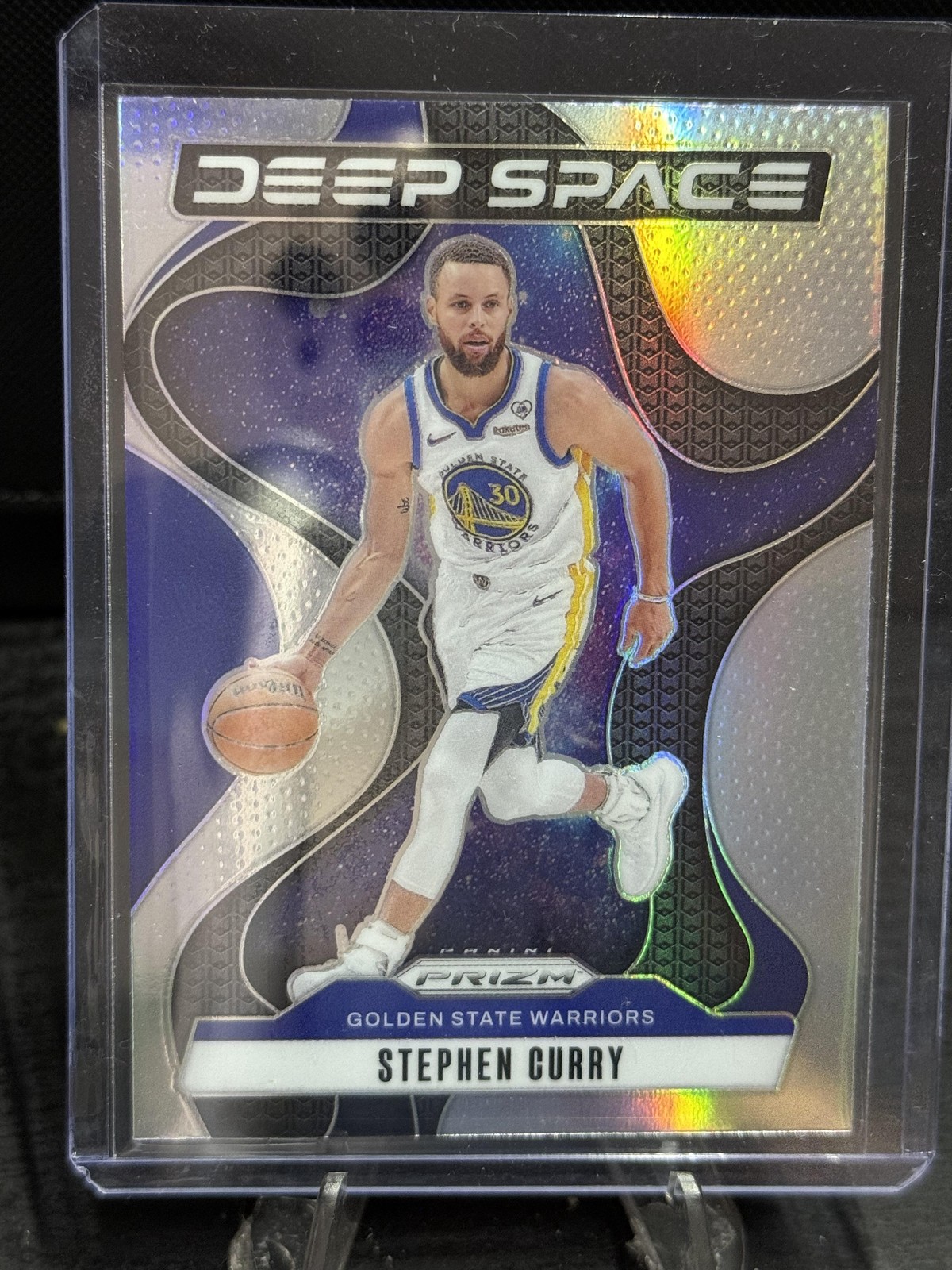 2024-25 Panini Prizm #10 Stephen Curry Deep Space Prizms Silver