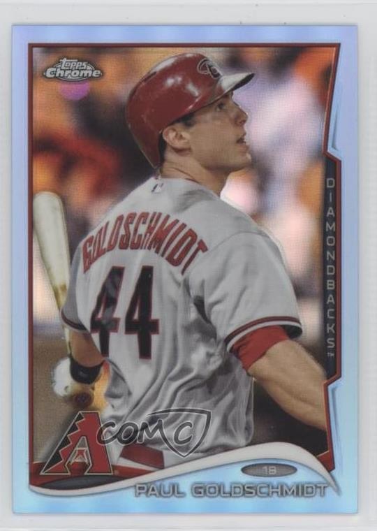 2014 Topps Chrome Blue Refractor 122/199 Paul Goldschmidt #125 3j7