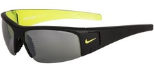 Nike Diverge Men's Matte Black/Volt Max Optics Wrap Sunglasses - EV0325 007