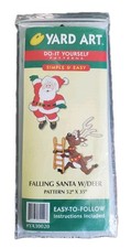 1998 Yard Art Do It Yourself Pattern YA30020 Falling Santa W/ Reindeer -NIB