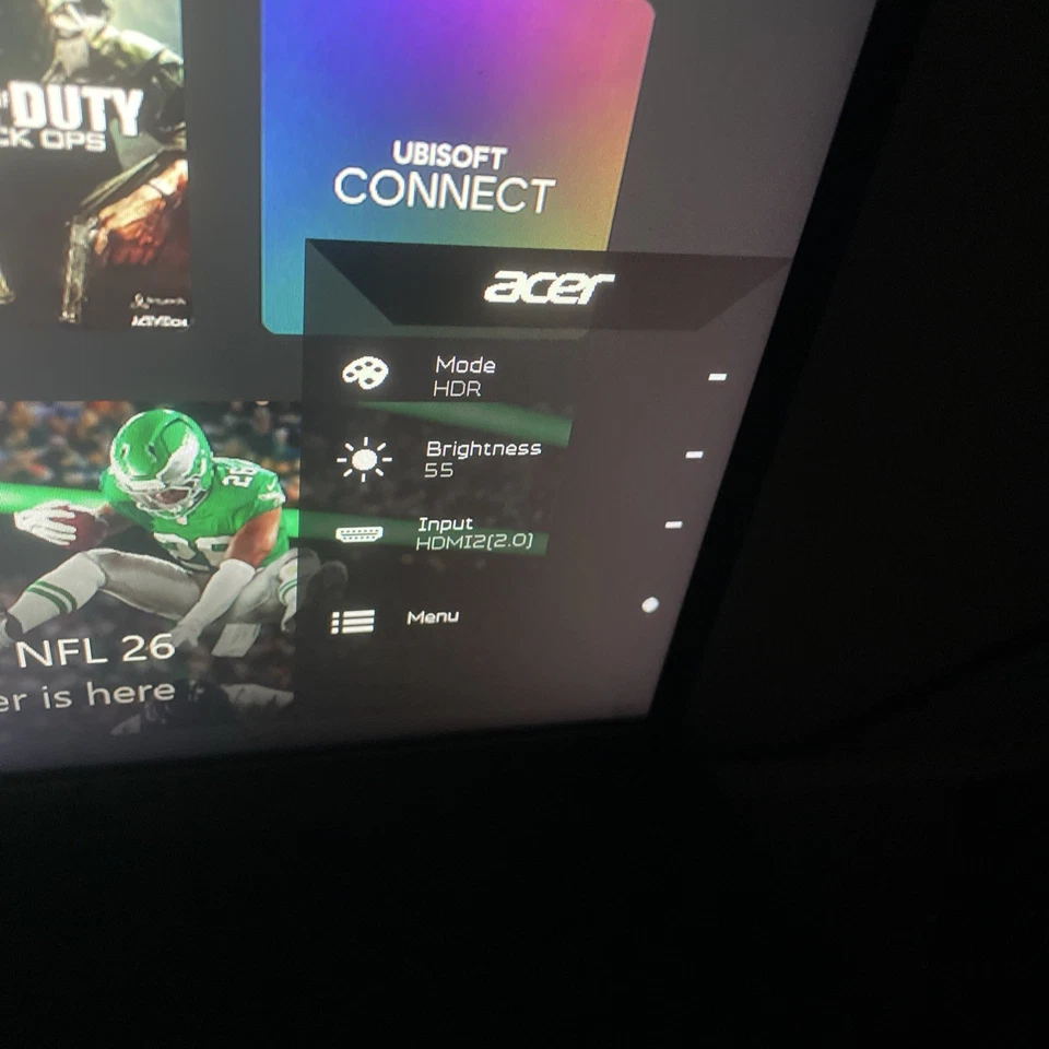 Acer Monitor 1080P High-Resolution Display 144hz 0.5ms Delay Time - Image 2 of 3