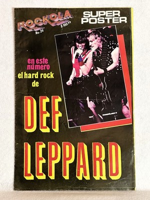 ROCK-OLA SUPER POSTER MAGAZINE (MEXICO) 1984 #24 DEF LEPPARD