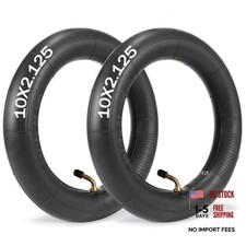 2 Pack 10x2 Replacement Inner Tube with 45  Valve 10x2.125 10X2.125 Inner Tube