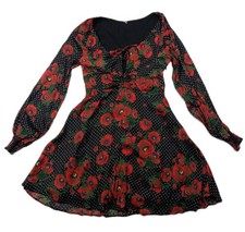 Free People Dress Poppies And Polka Dots