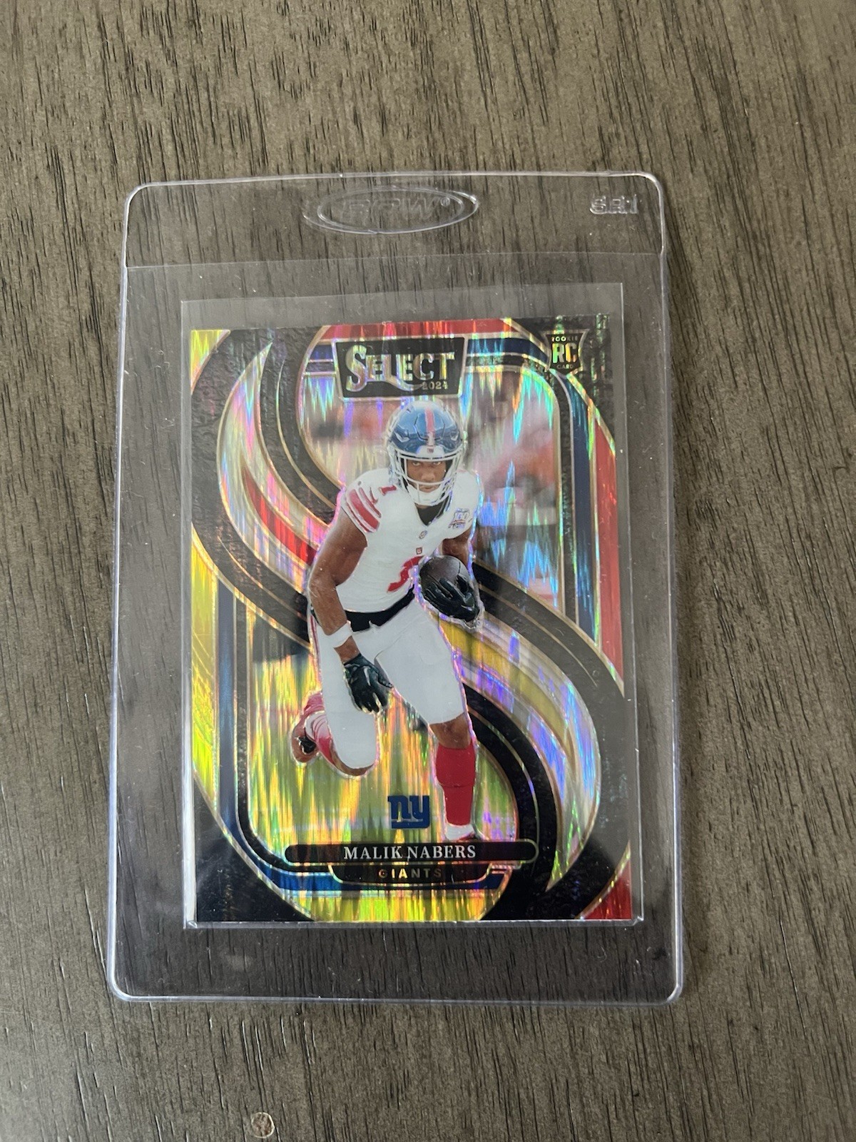 2024 Panini Select - Premier Level Malik Nabers Red & Yellow Shock Prizm (RC)