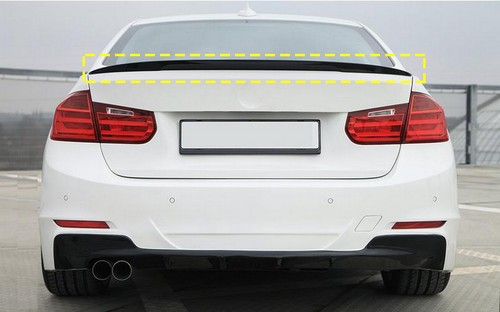 For BMW 5 Series F10 Saloon 2010-2016 Gloss Black M Performance Rear Spoiler Lip - Picture 10 of 12