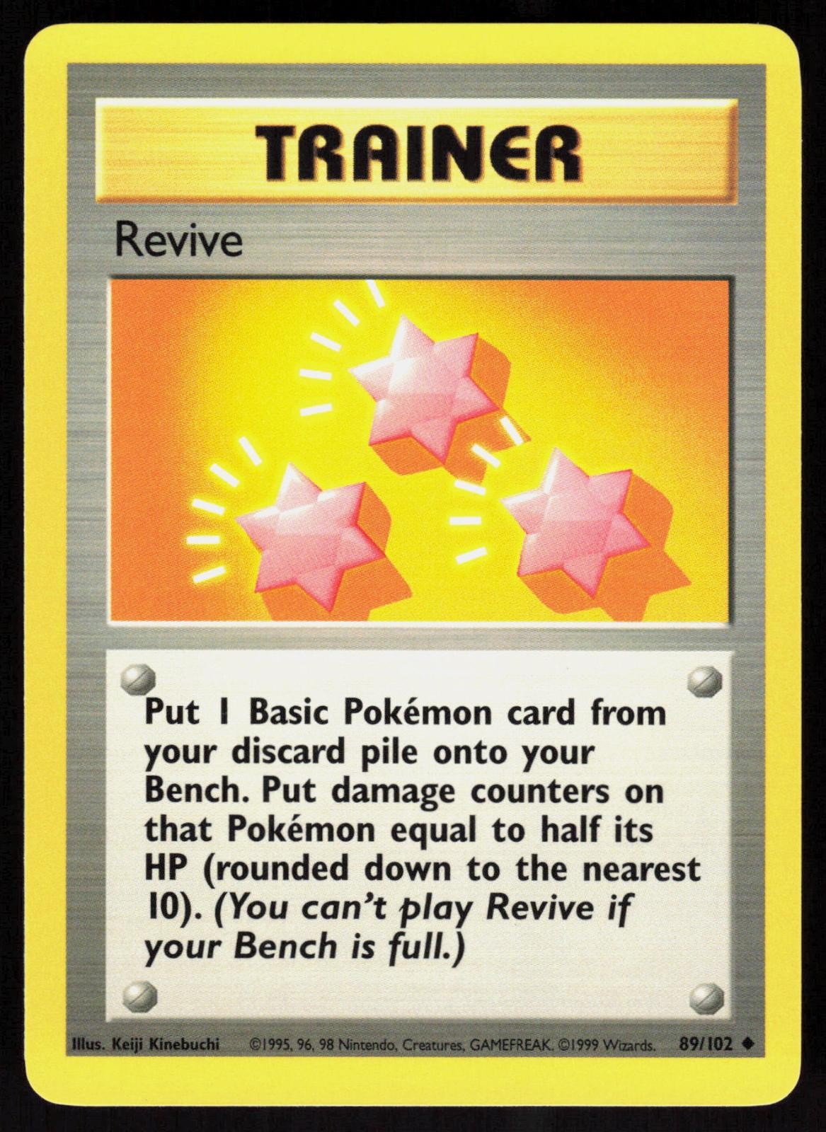 Revive 89/102 1999 Uncommon Base Set Unlimited Pokemon