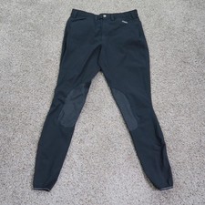 Pikeur Breechse Mens 36L Black Rodrigo Riding Pants Knee Grip Equestrian 31x31