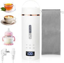 Reisewasserkocher Klein 450ML - 6 in 1 Reise Wasserkocher Mit Temperaturanzeige,