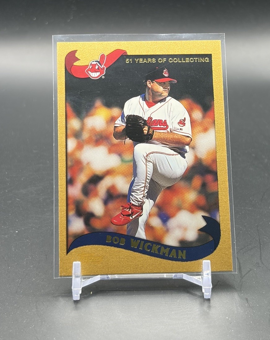 2002 BOB WICKMAN TOPPS GOLD /2002 (INDIANS) #86