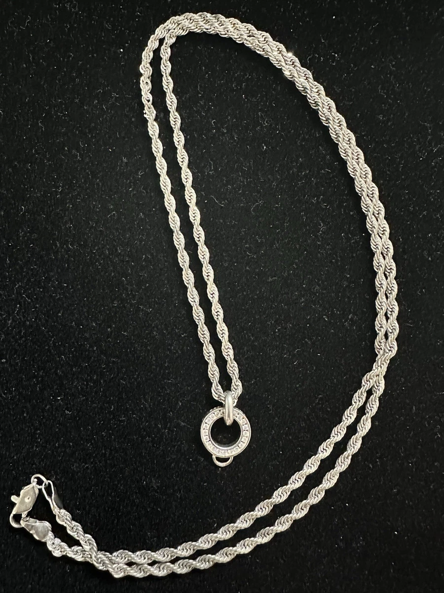 Gioiello Argento Sterling Con Moschettone Collana Thomas Sabo Venezia