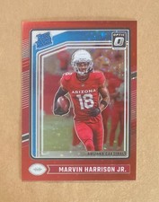 2024 Donruss Optic Marvin Harrison Jr. Rated RC International Red Stars Prizm SP