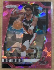 Scoot Henderson 2024-25 Panini Prizm Pink Cracked Ice Prizm