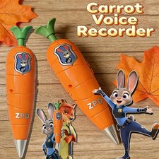 Zootopia Carrot Voice Recorder Pen Judy Hopps Zootropolis Nick Wilde&zwnj; Kid Gift