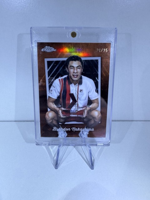2025 Topps Chrome Tennis Brandon Nakashima Orange /25