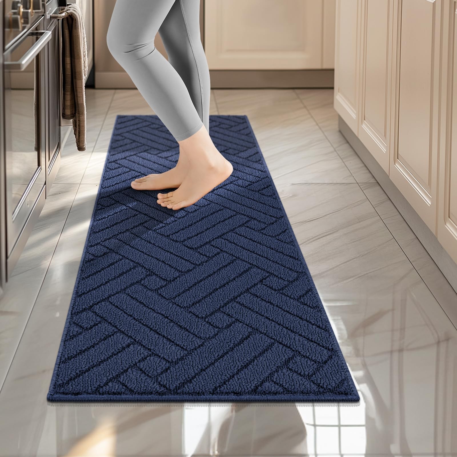 Non-Slip Absorbent Kitchen Runner Rug 20x59 Inches Floor Mat