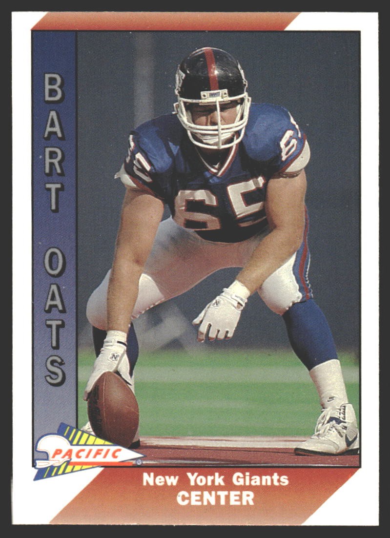 Bart Oates #353b 1991 Pacific New York Giants