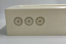 VNTG Atomic Starburst Rubbermaid Off White Tissue Box Holder Dispenser Top Only