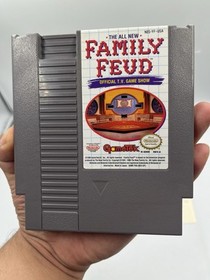 The All New Family Feud NES Game Cart, Sleeve, Box, Manual, Inserts - COMPLETE