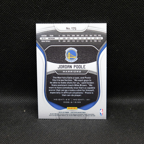 2019-20 Jordan Pool Certified #175 Orange /99 Rookie Card - Foto 2 di 2