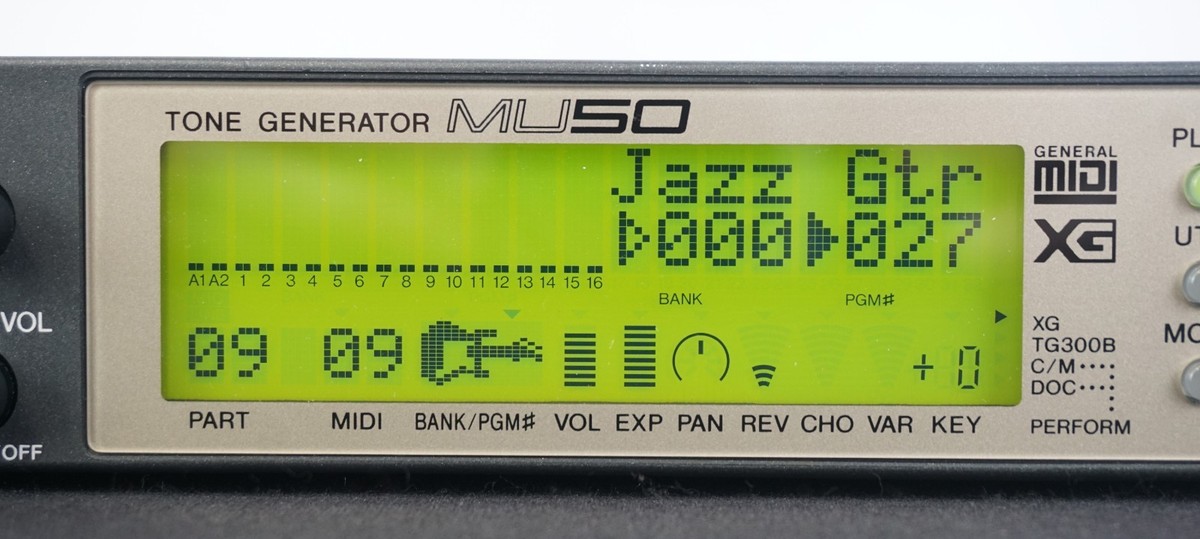 Yamaha MU50 MIDI Tone Generator 90's 1/2U Sound Module Rompler | eBay