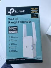 TP-Link RE705X AX3000 WiFi 6 Range Extender in excellent condition
