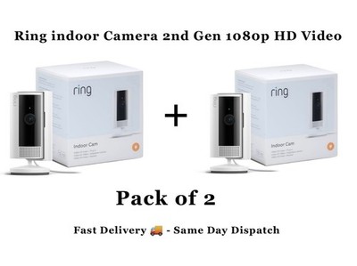 Ring Innenkamera 2. Gen 1080p HD Video Weiß (2er Pack)