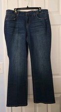 Faded Glory Womans Ultimate Boot Jeans Size 18P Dark Blue