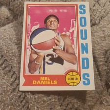 Topps 1974-75 Mel Daniels #192 Memphis Sounds Basketball Card Base Set