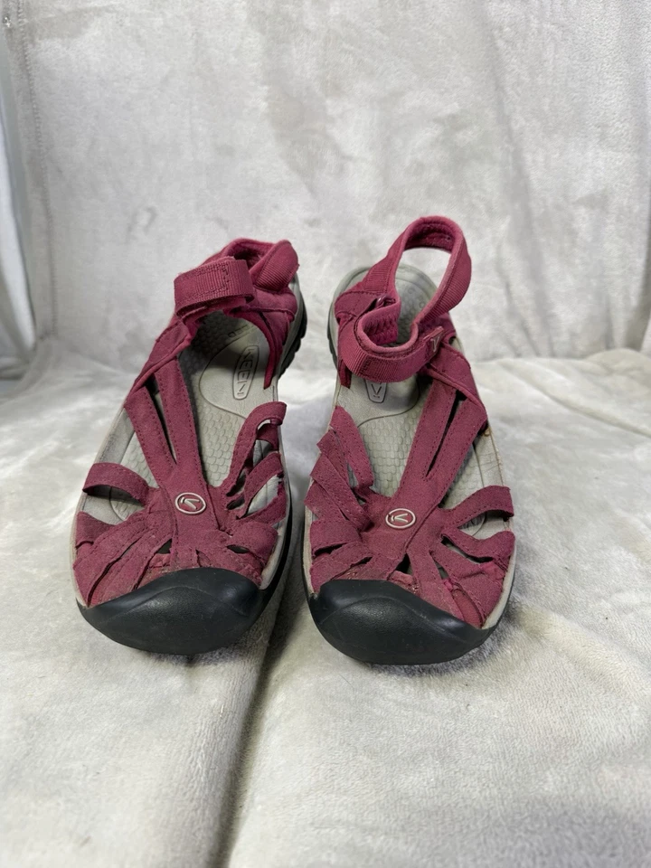 Sandálias femininas Keen Whisper para caminhada ao ar livre tamanho 10 - Rosa/preto - Imagem 2 de 4