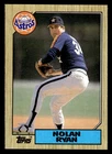 1987 Topps #757 Nolan Ryan Card Houston Astros
