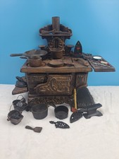12" American CRESCENT Miniature CAST IRON Stove Oven Accessories Salesman Sample