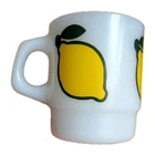 Vintage Fire King  Anchor Hocking  Lemon stackable mug Excellent Condition