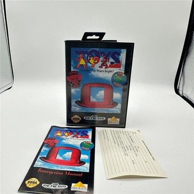 Toys (Sega Genesis, 1993) Case Manual Reg Card Only