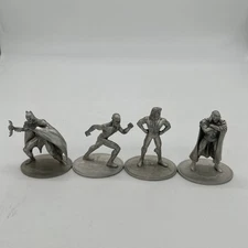 Set Of 4 DC Direct Comics Figures Metal 2001 Justice League Pewter Series