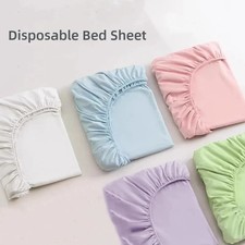 Portable Non-woven Disposable Fitted Sheet with Elastic Bands Non Slip Mattress