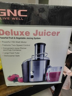 Deluxe Juicer Powerful 700 Watt Fruit Vegetable Juicing System ￼Large Tub￼e
