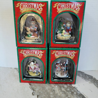 #ad #ad Set of 4 1992 Kmart Christmas Collectibles Christmas Ornament $49.93