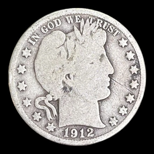 1912-D Barber Silver Half Dollar