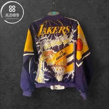 Chalk Line - NBA 1990’s Los Angeles Lakers Fanimation Jacket - XL