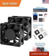 Durable 60x25mm 12V Cooling Fan - 2-Pin, High Performance for Amps