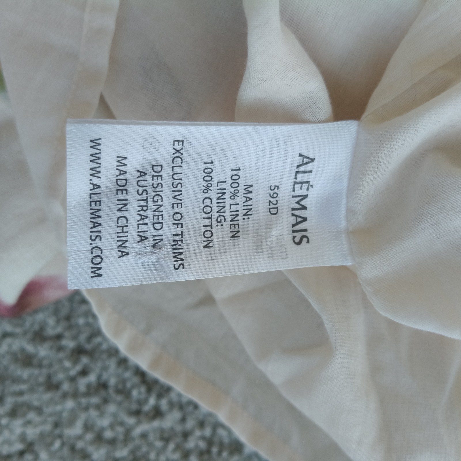 NEW Alemais Annie Rose Linen Rare Shirt Dress Size AU 10 US 6 image 10