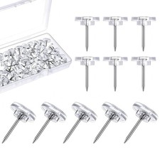 Clear Push Pins Board for Pinboard 150Pcs Drawing Pins Map Pins with Storage Box