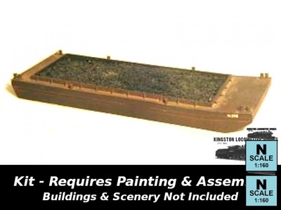 Sylvan N-2008 N 1:160 Barge With Coal (Unpainted Kit)