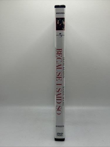 Because I Said So (Dvd, 2007) Widescreen Edition Diane Keaton Mandy Moore - Imagen 6 de 6