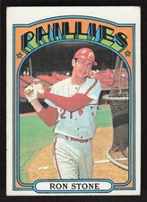 1972 TOPPS RON STONE 528 VG BASEBALL PHILADELPHIA PHILLIES