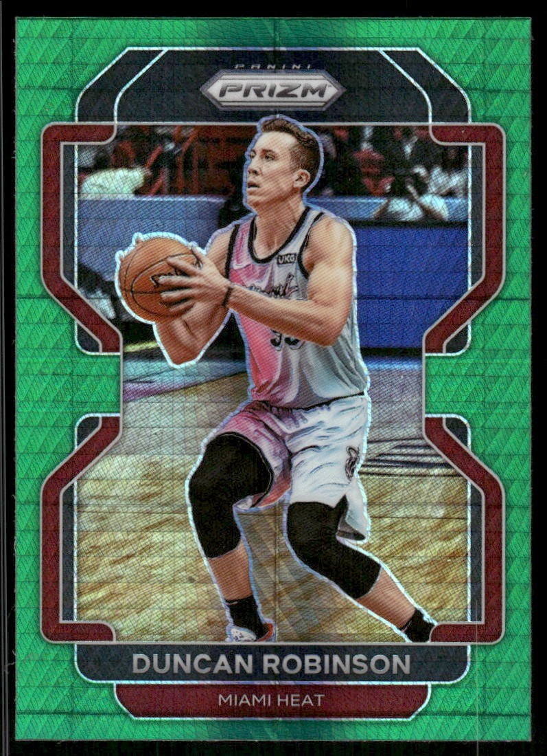 2021-22 Panini Prizm #81 Duncan Robinson Hyper Green SSP