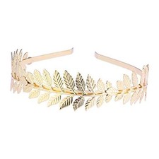 Roman Gold Crown Headpiece, Greek Goddess Wreath Tiara